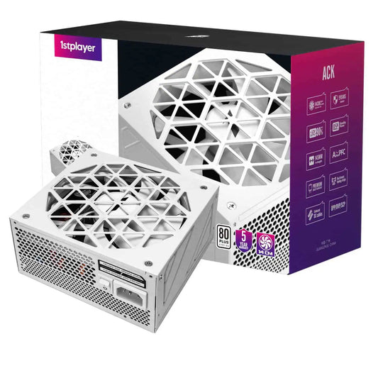 1STPLAYER ACK650 WHITE - 650W - 80 PLUS